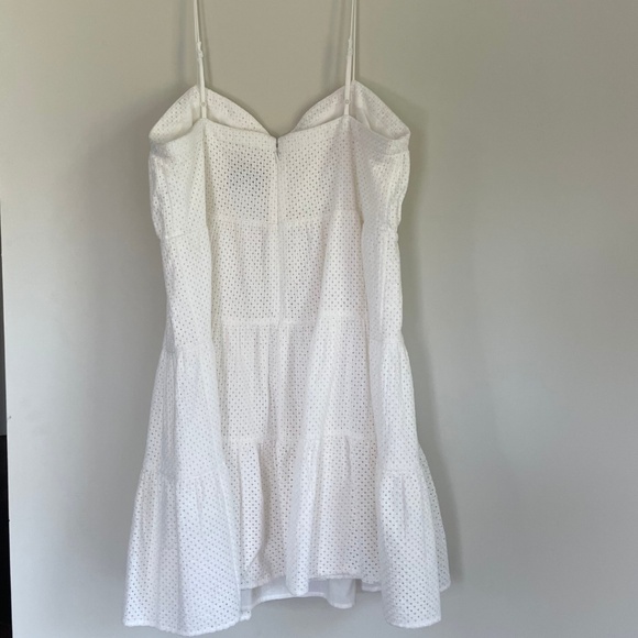 White Spaghetti Strap Summer Dress - C/MEO Collective Awakened Mini Dress - Picture 3 of 7